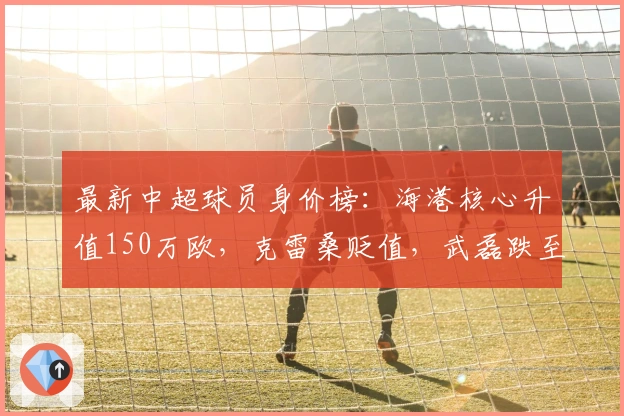 最新中超球员身价榜：海港核心升值150万欧，克雷桑贬值，武磊跌至50万